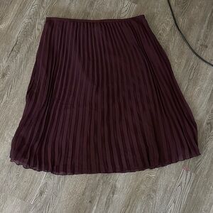 Covington Deep Burgundy A-Line Skirt
